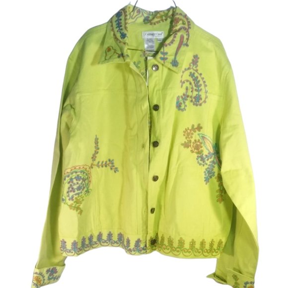 Coldwater Creek Jackets & Blazers - NWT COLDWATER CREEK Women Green Jacket Size PXL